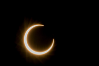 Solar eclipse, October 14, 2023, ISO100, 1/8000s, f/32, EF 600mm f/4L
