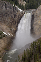Lower waterfall, Yellowstone canyon