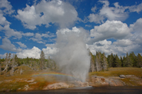 Riverside geyser