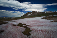 Snow in the mountains.../  ...