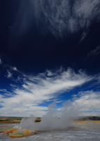 Fountain under blue sky.../   ...